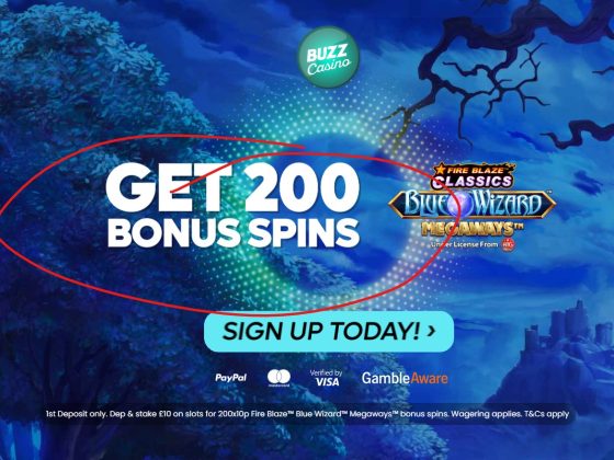 best 200 free spins bonus for UK